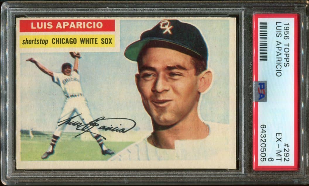 1956 Topps #292 Luis Aparicio RC PSA 6 HOF (64320505) - All Star Cards Inc