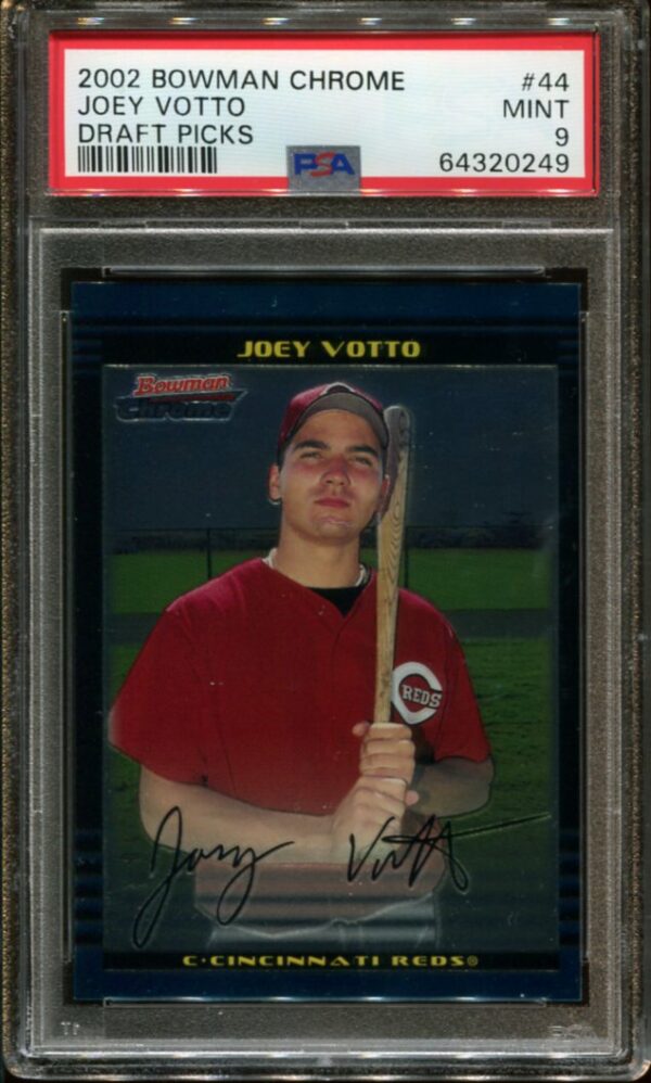2002 Bowman Chrome #44 Joey Votto RC Draft Picks PSA 9 0249