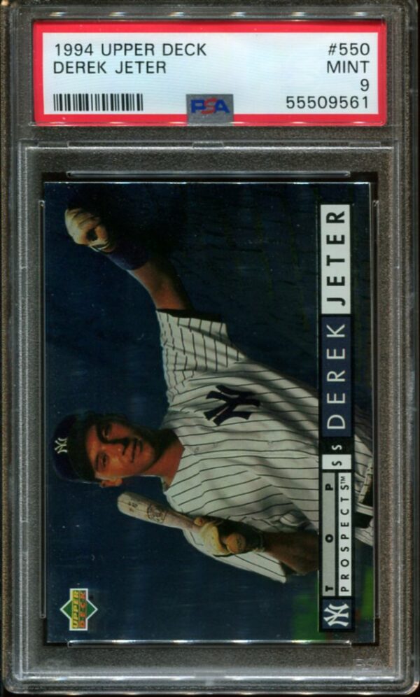 1994 Upper Deck #550 Derek Jeter Top Prospects PSA 9 HOF (55509561)