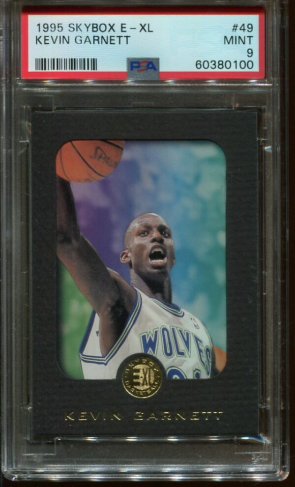 1995 Skybox E-XL #49 Kevin Garnett RC PSA 9 HOF (60380100)