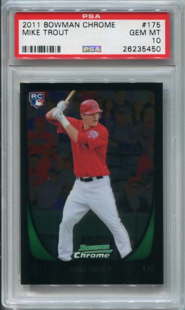 2011 Bowman Chrome #175 Mike Trout RC PSA 10 (26235450)