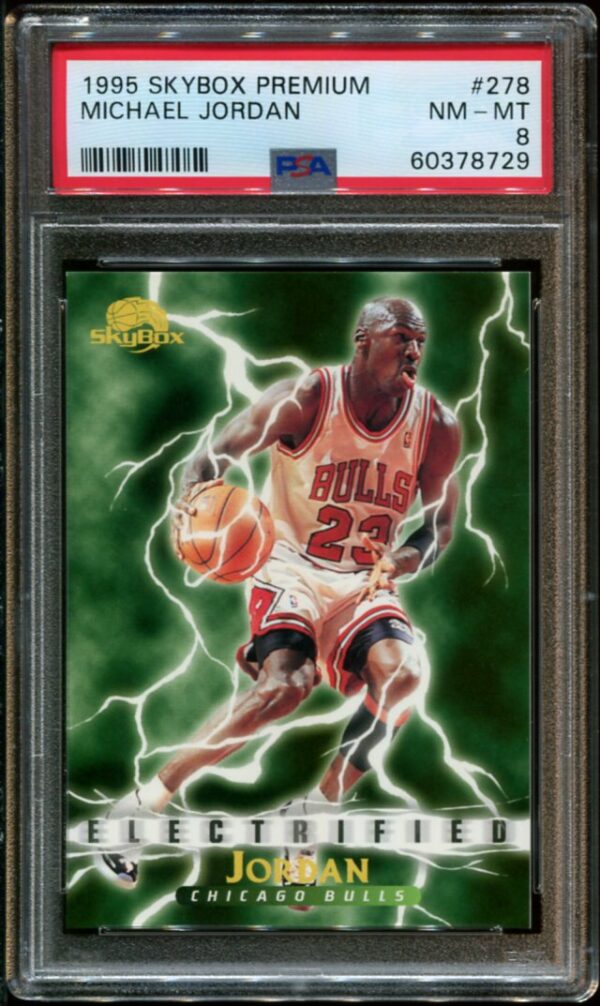 1995 SkyBox Premium Electrified #278 Michael Jordan PSA 8 (60378729)