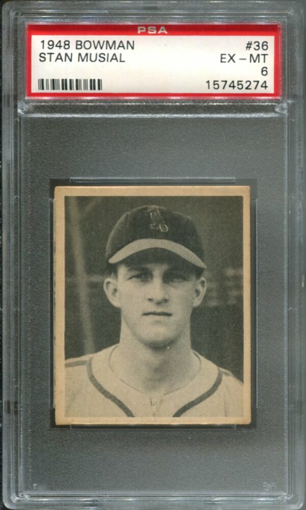 1948 Bowman #36 Stan Musial RC PSA 6 HOF (15745274)