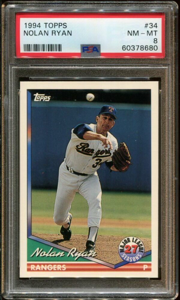 1994 Topps #34 Nolan Ryan PSA 8 HOF (60378680)