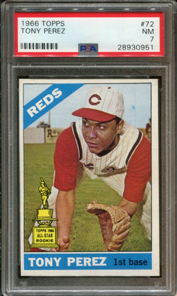 1966 Topps #72 Tony Perez PSA 7 HOF (28930951)