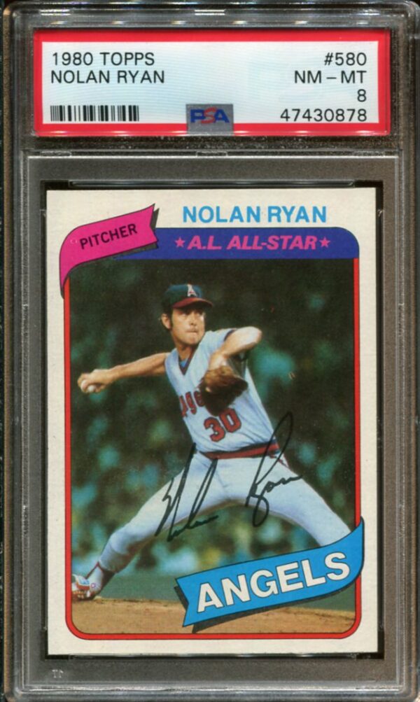 1980 Topps #580 Nolan Ryan PSA 8 HOF (47430878)