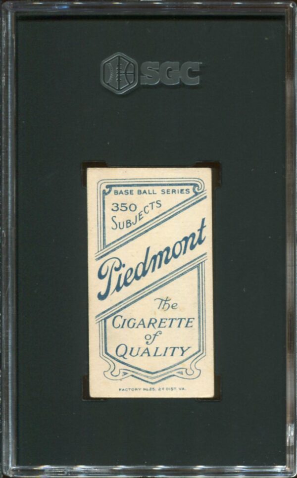 1909-11 Piedmont Cigarettes T206 Ty Cobb (Bat On Shoulder) SGC 5 HOF (7101038) - Image 2