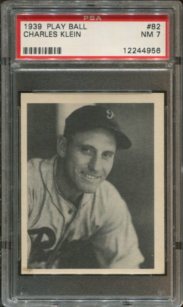 1939 Play Ball #82 Chuck Klein PSA 7 HOF (12244956)