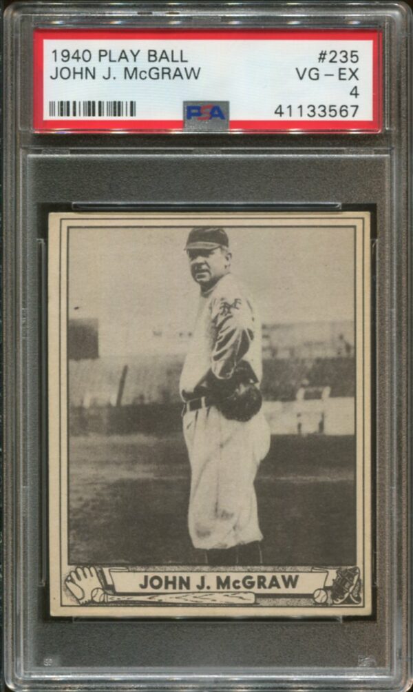 1940 Play Ball #235 John J. McGraw PSA 4 HOF (41133567)