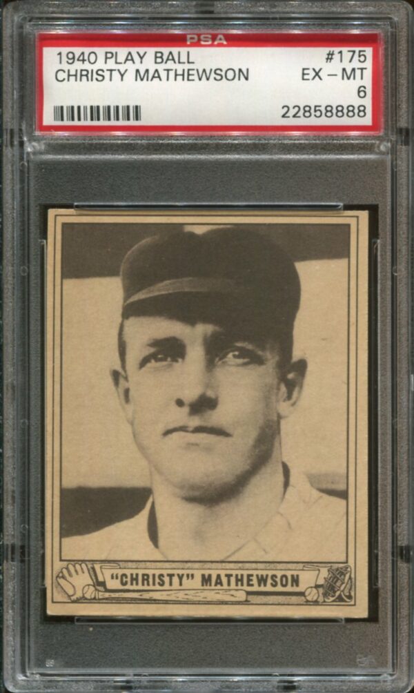 1940 Play Ball #175 Christy Mathewson PSA 6 HOF (22858888)