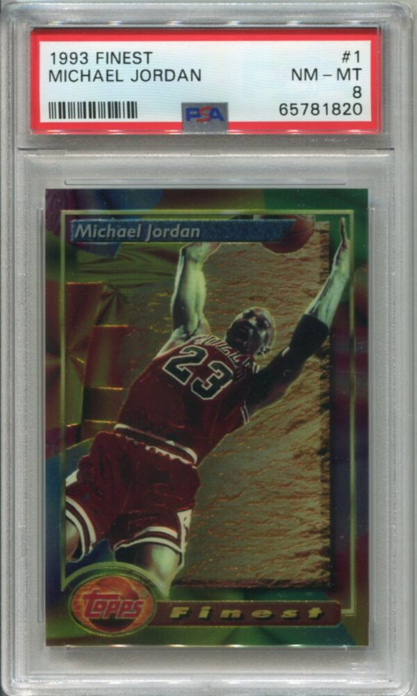 1993 Topps Finest #1 Michael Jordan PSA 8 HOF (65781820)