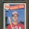 1985 Topps #401 Mark McGwire RC PSA 9 USA Basbeball Team (08180698)
