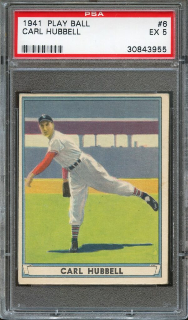 1941 Play Ball #6 Carl Hubbell PSA 5 HOF  30843955