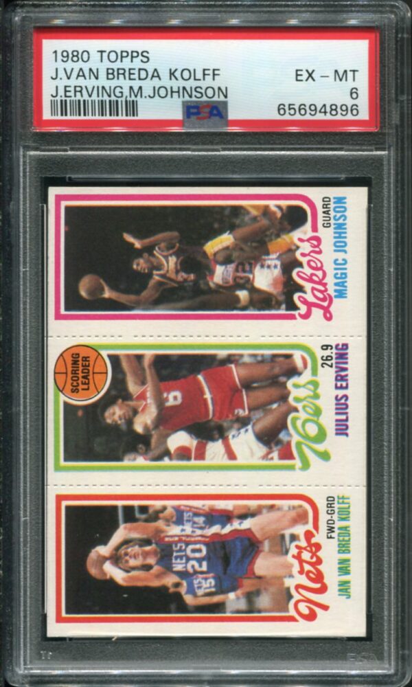 1980 Topps Magic Johnson RC PSA 6 (65694896)