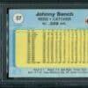 1982 Fleer #57 Johnny Bench PSA 10 HOF (44514107) - Image 3