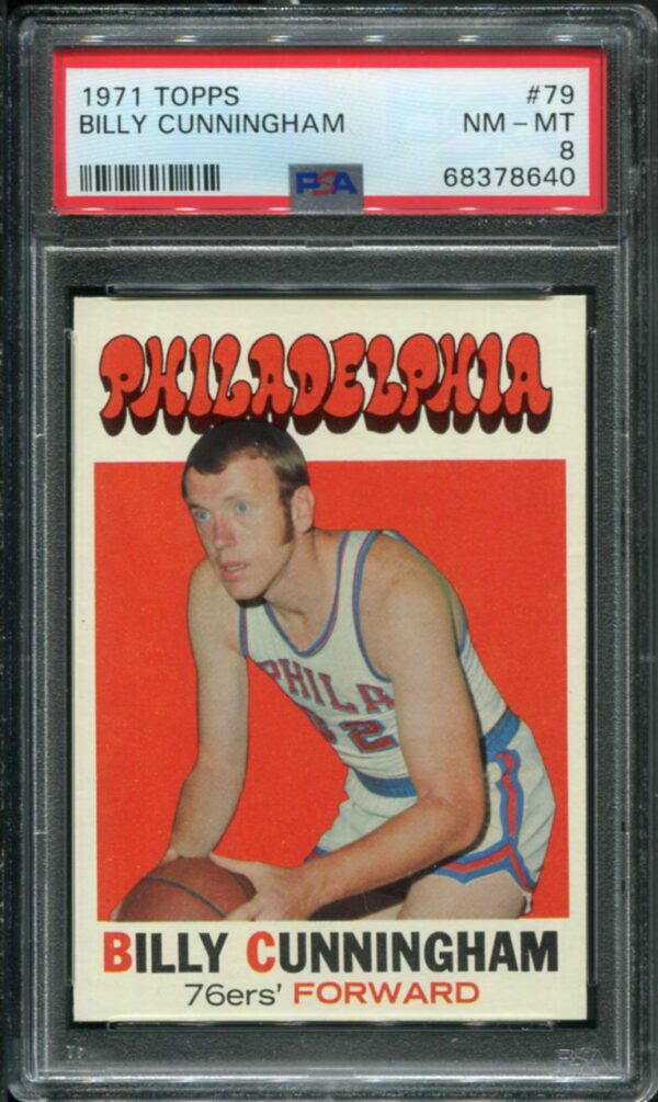 1971 Topps #79 Billy Cunningham PSA 8 HOF (68378640)