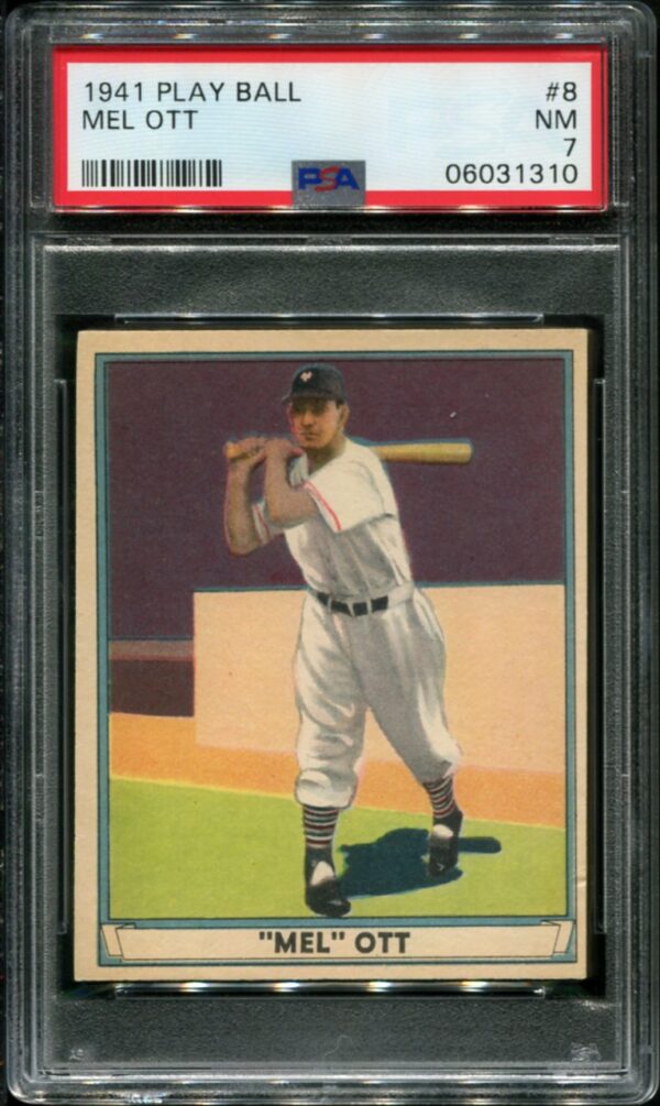 1941 Play Ball #8 Mel Ott PSA 7 HOF (06031310)
