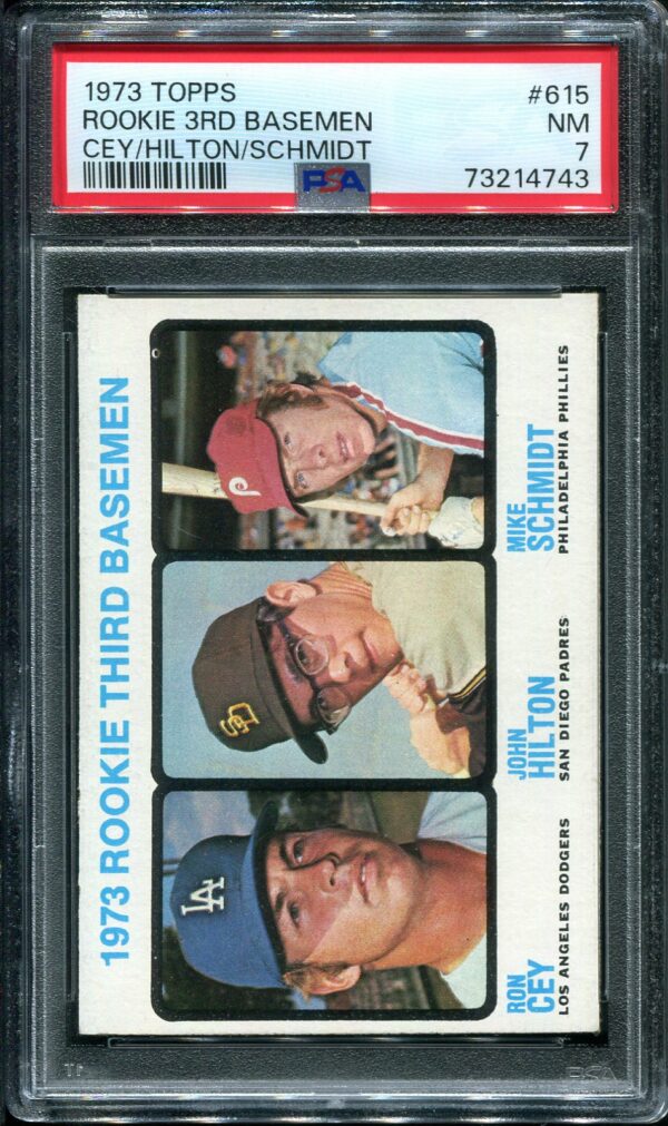 1973 Topps #615 Mike Schmidt PSA 7 Rookie Baseball Card Front