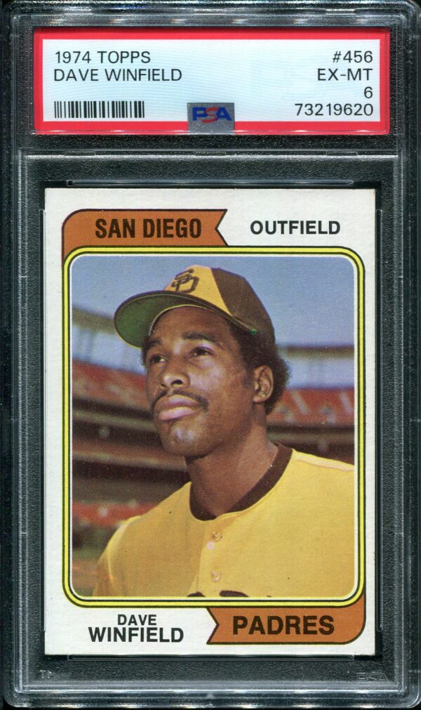 1974 Topps #456 Dave Winfield PSA 6 Rookie Baseball Card