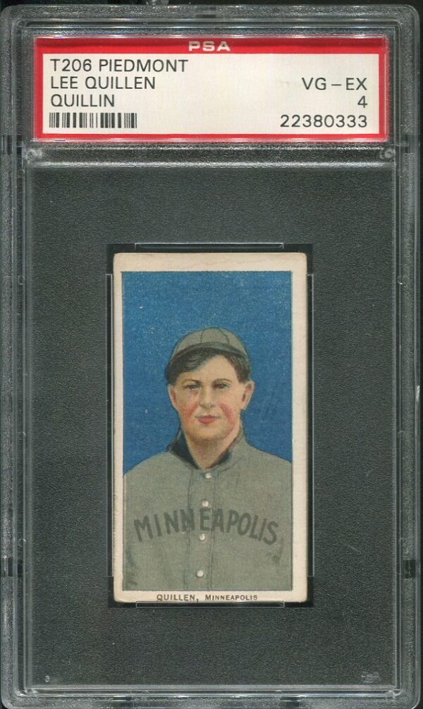 1909-11 T206 Piedmont Lee Quillen (Quillin On Card) PSA 4 Baseball Card