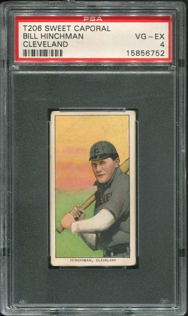 1909-11 T206 Sweet Caporal Bill Hinchman (Cleveland) PSA 4 Baseball Card