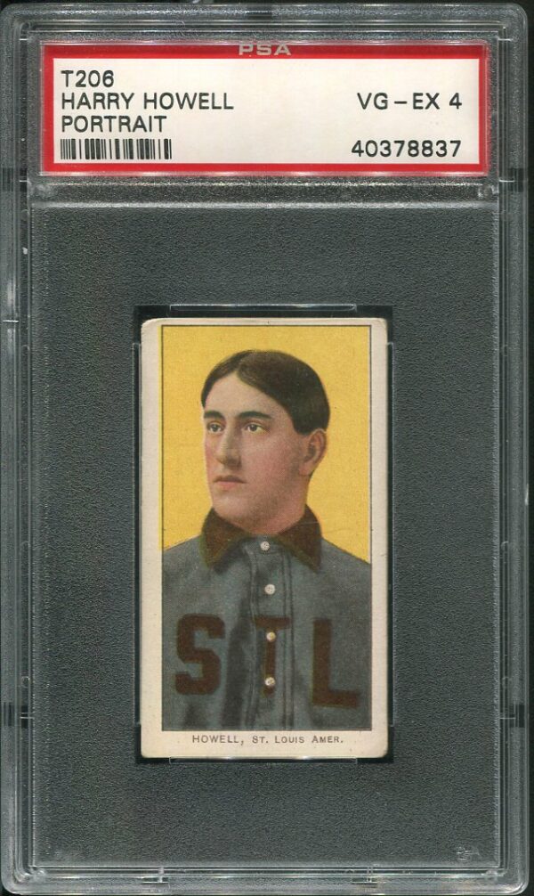 1909-11 T206 Piedmont Harry Howell (Portrait) PSA 4 Baseball Card