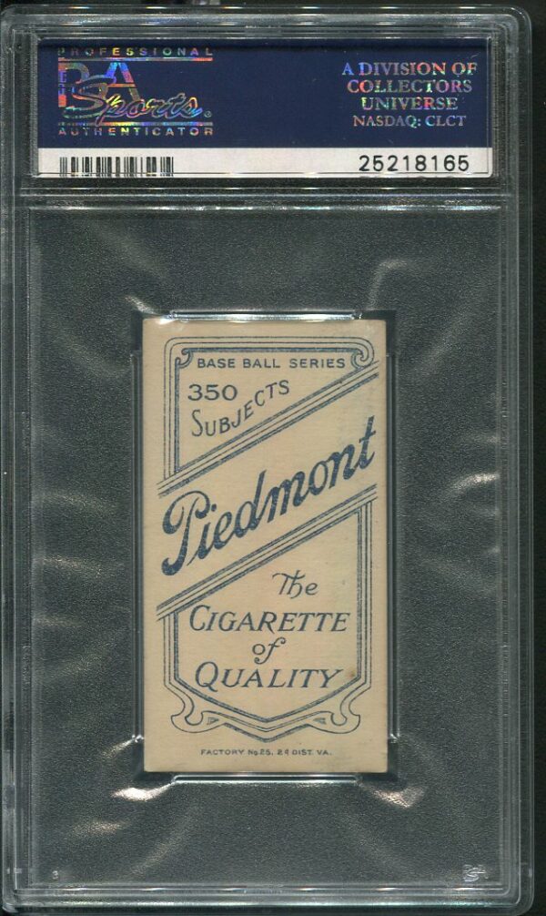 1909-11 T206 Piedmont 350 Rudy Hulswitt PSA 4 Baseball Card