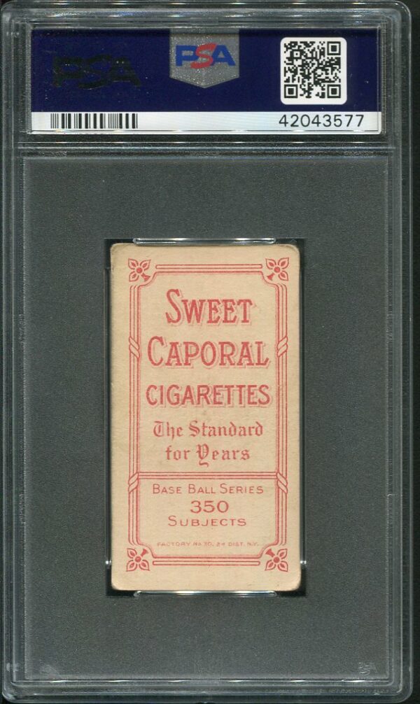 1909-11 T206 Sweet Caporal 350/30 Nap Lajoie (With Bat) PSA 2 Baseball Card
