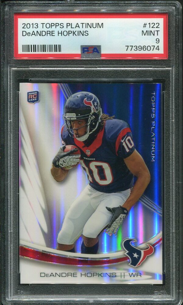 Authentic 2013 Topps Platinum #122 DeAndre Hopkins PSA 9 Rookie Card