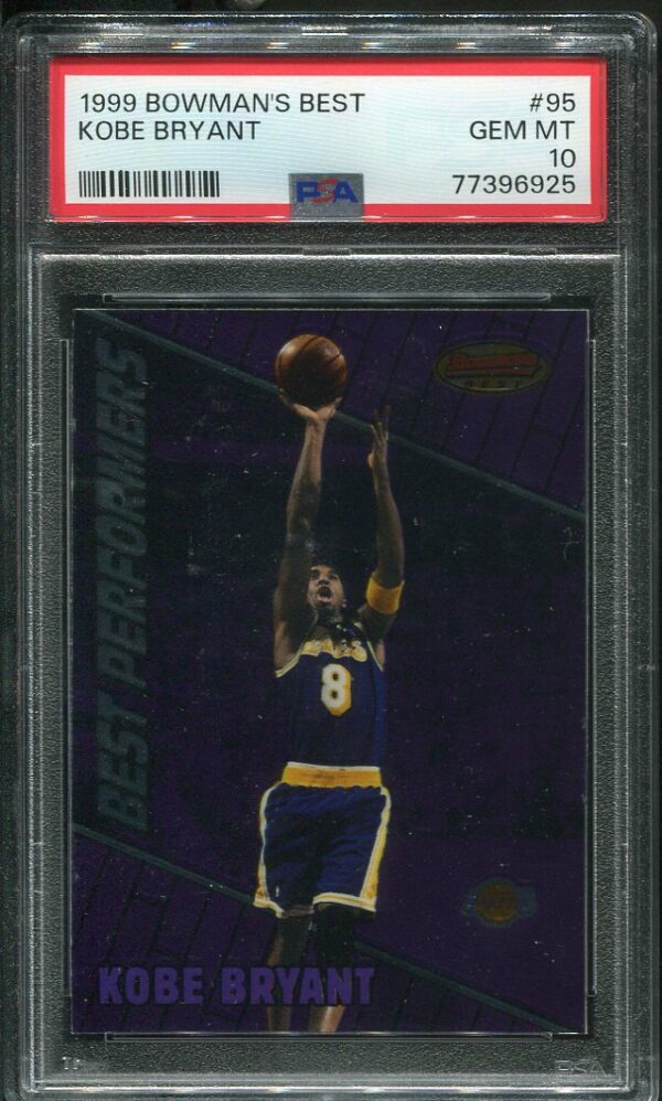 Authentic 1999 Bowman's Best #95 Kobe Bryant PSA 10 Basketball Card