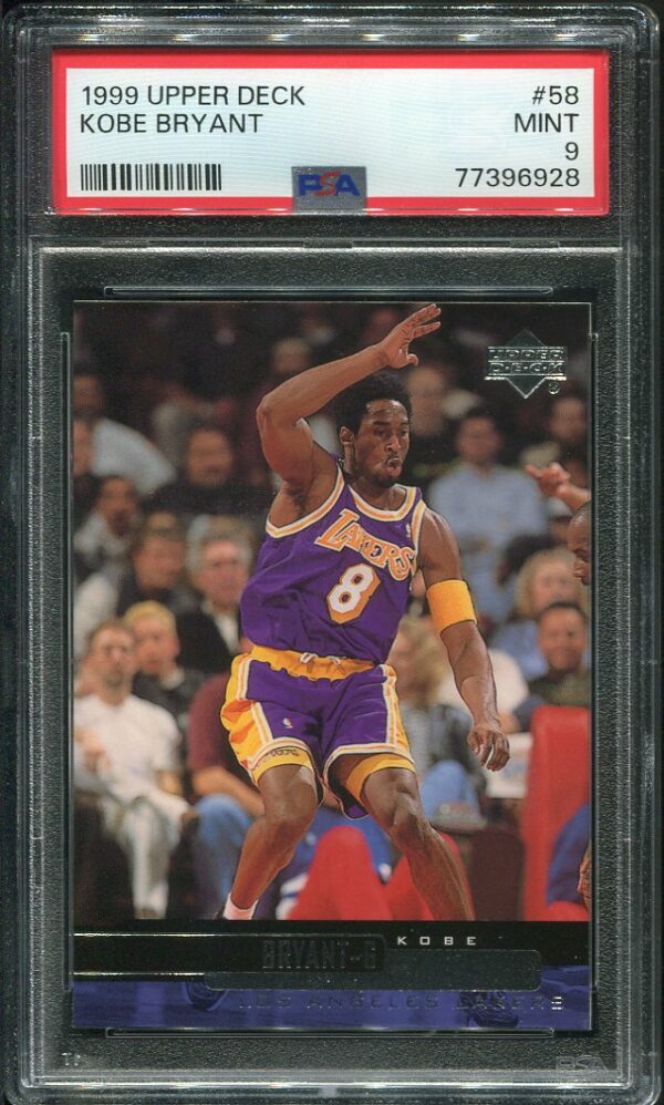 Authentic 1999 Upper Deck #58 Kobe Bryant PSA 9 Basketball Card