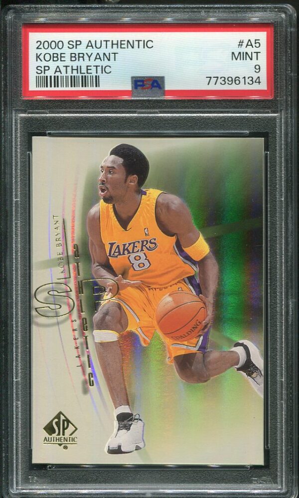 Authentic 2000 SP Authentic Athletic #A5 Kobe Bryant PSA 9 Basketball Card