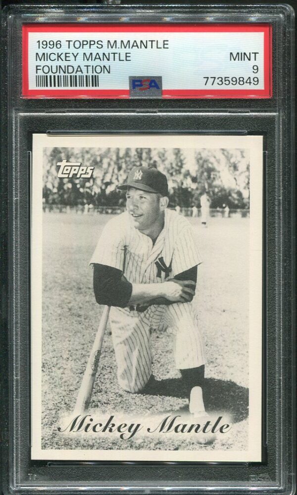 1996 Topps Mickey Mantle Foundation PSA 9 Baseball Card