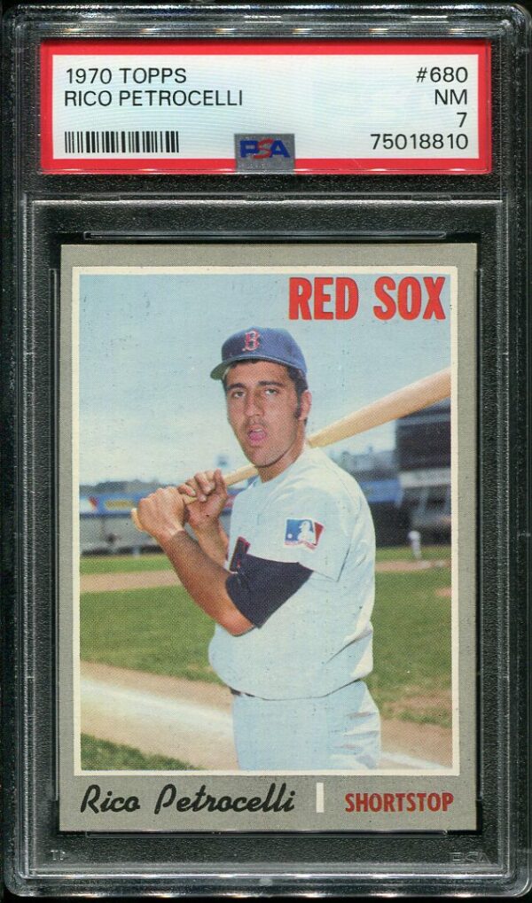 Authentic 1970 Topps #680 Rico Petrocelli PSA 7 Baseball Card