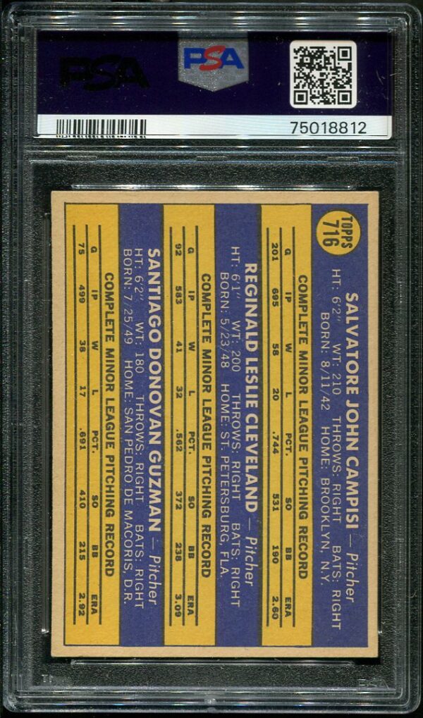 Authentic 1970 Topps #716 Cardinals Rookies PSA 6 Baseball Card