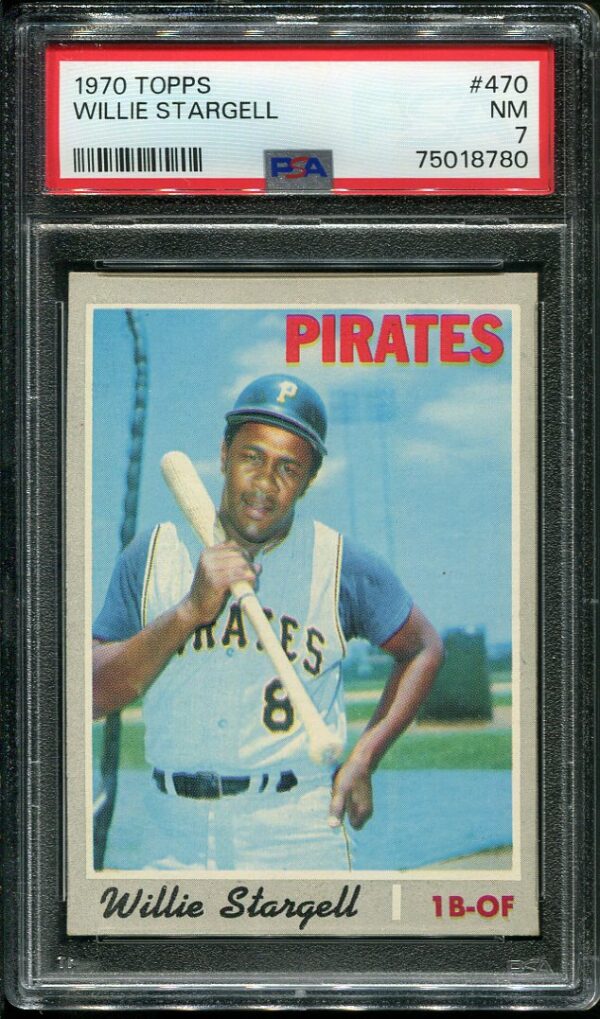 Authentic 1970 Topps #470 Willie Stargell PSA 7 Baseball Card