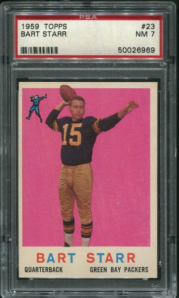 Authentic 1959 Topps #23 Bart Starr PSA 7 Football Card