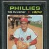 Authentic 1971 Topps #465 Tim McCarver PSA 8 Baseball Card
