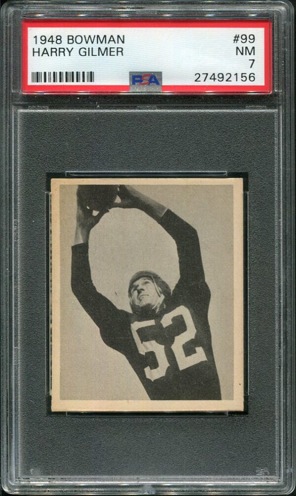 Authentic 1948 Bowman #99 Harry Gilmer PSA 7 Football Card