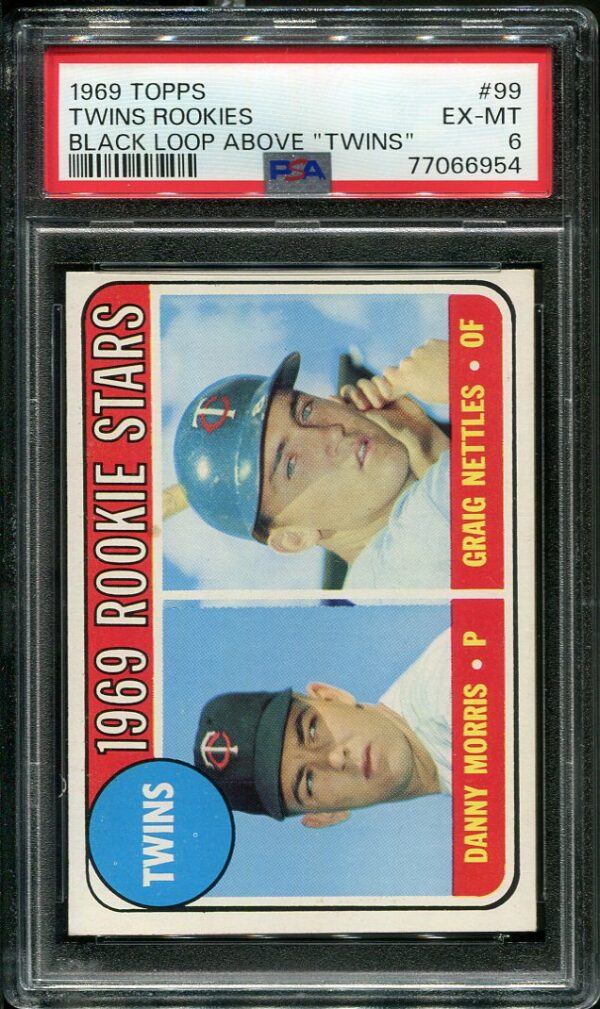 Authentic 1969 Topps #99 Graig Nettles Rookie PSA 6 Baseball Card