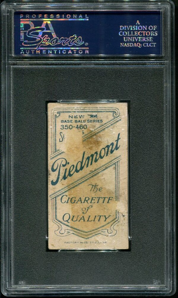 1909-11 T206 Piedmont Rube Marquard "Follow Through" PSA 2 Baseball Card