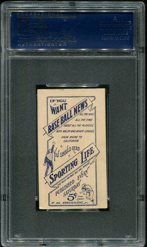 1911 M116 Sporting Life Bobby Wallace PSA 5 Baseball Card