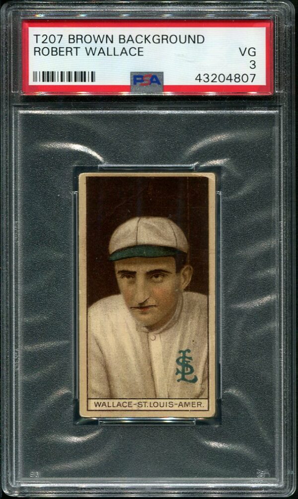1912 T207 Brown Background Bobby Wallace PSA 3 Baseball Card