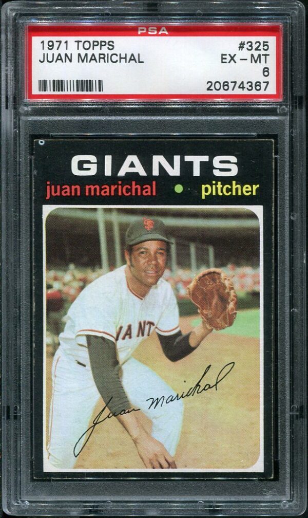 Authentic 1971 Topps #325 Juan Marichal PSA 6 Baseball Card