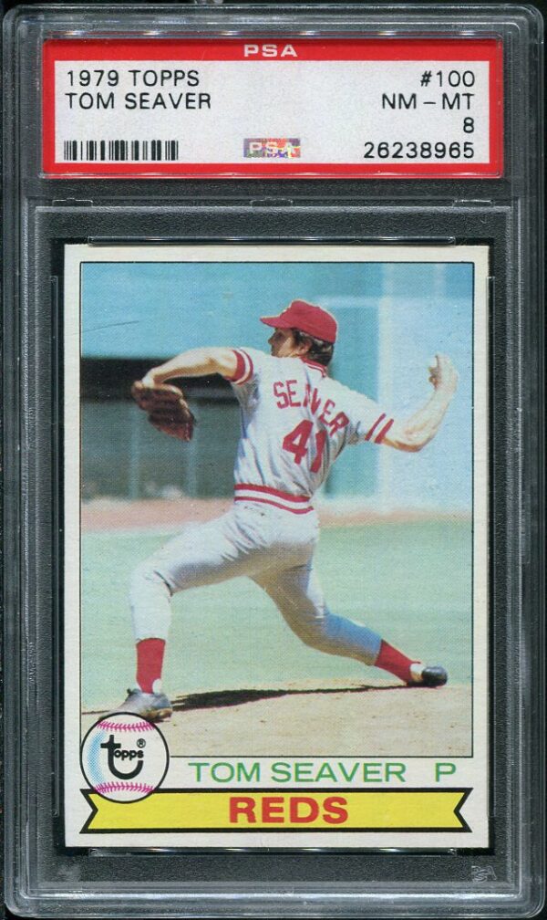 Authentic 1979 Topps #100 Tom Seaver PSA 8 Baseball Card