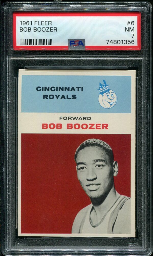 Authentic 1961 Fleer #6 Bob Boozer PSA 7 Rookie Basketball Card