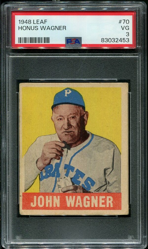 Authentic 1948 Leaf #70 Honus Wagner PSA 3 Baseball Card