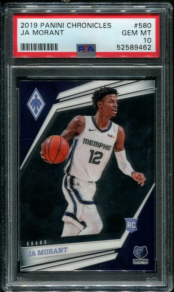 2019 Panini Chronicles #580 Ja Morant Rookie Basketball Card PSA 10