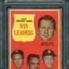 Authentic 1962 Topps #57 AL Win Leaders PSA 7 Baseball Card