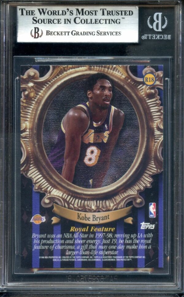 Authentic 1998-99 Topps Roundball Royalty #R18 Kobe Bryant BGS 9 Basketball Card